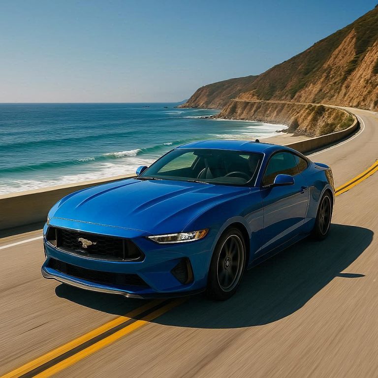 Ford Mustang on Pacific Coast Highway